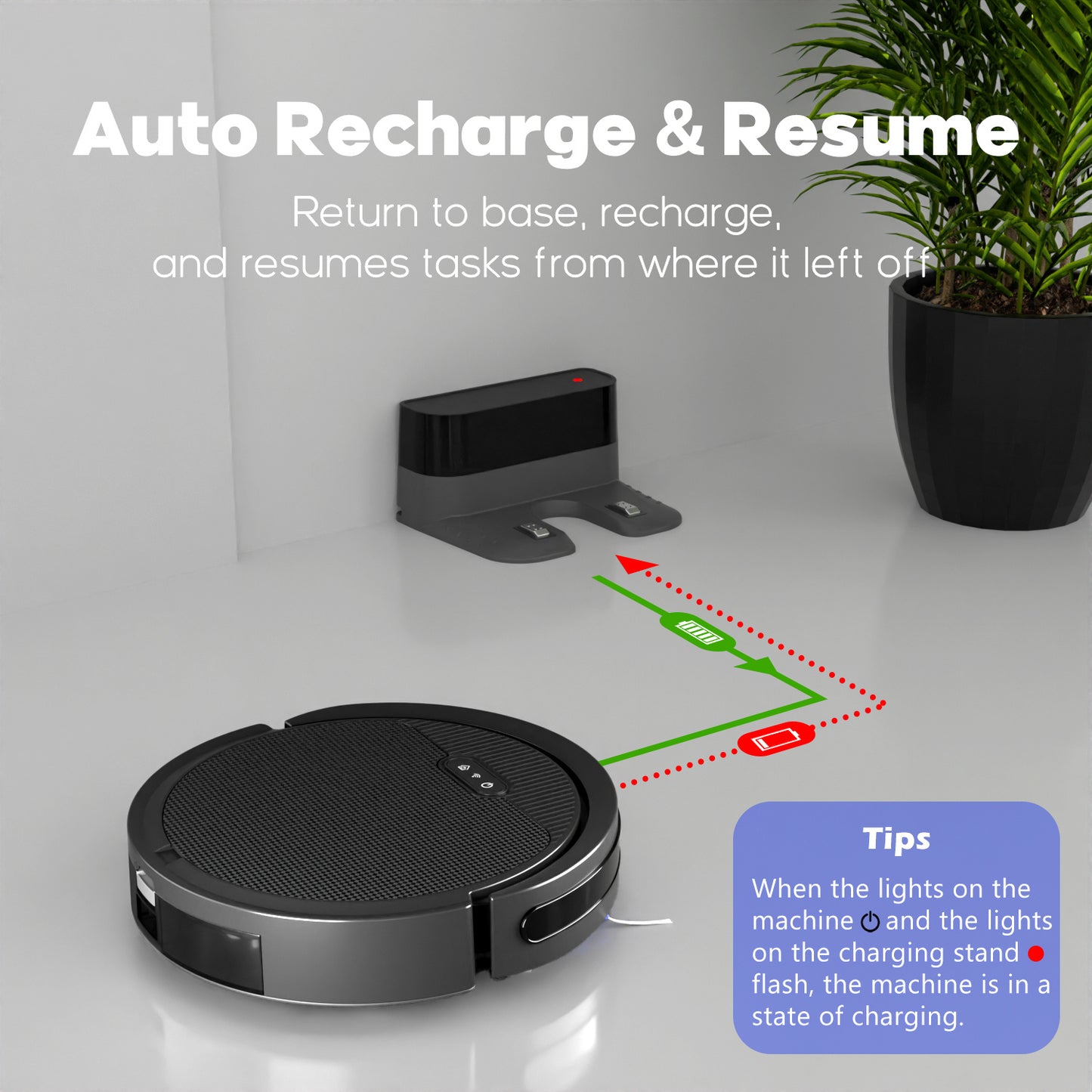 3-in-1 robot vacuum and mop for the home
