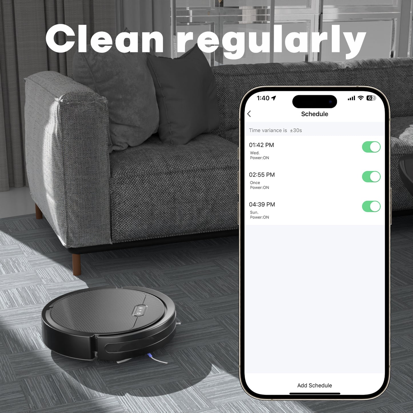 3-in-1 robot vacuum and mop for the home