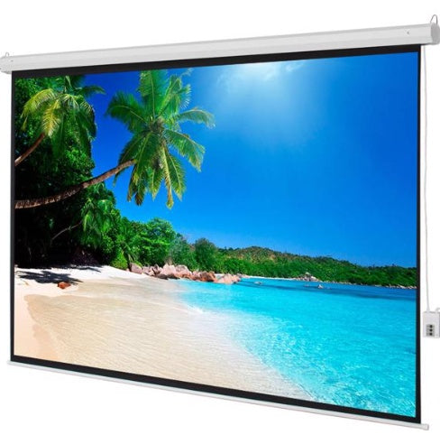 Motorized projection screen