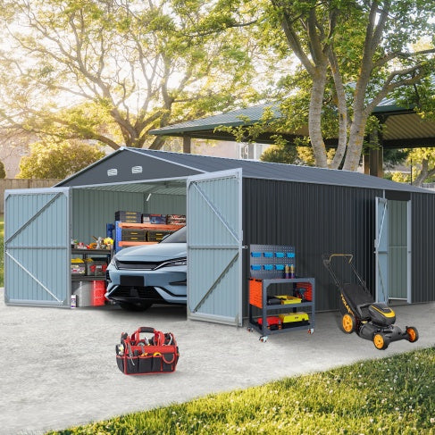 Large outdoor storage shed
